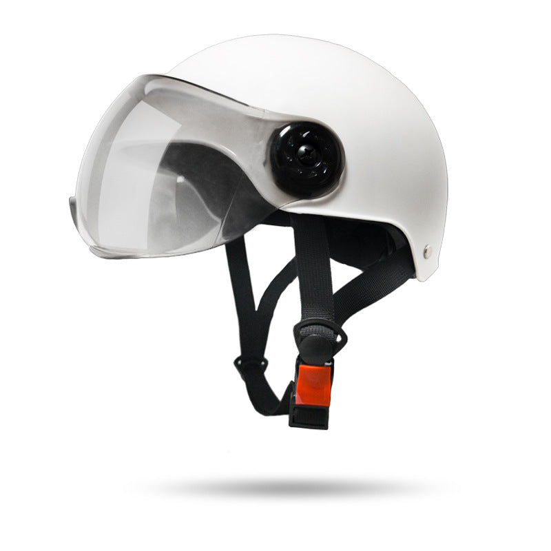 All-Season Unisex Half-Helmet for Motorcycle & Electric Vehicle – Lightweight Summer Sun Protection Helmet